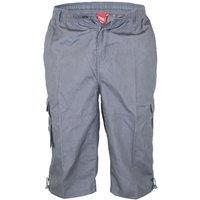 D555 Men's Mason Kingsize Cargo Shorts in Grey | Size: 2XL