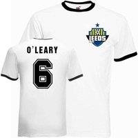 Leeds United FC Men's Mens David O'Leary Leeds Ringer Tee | Size: XL