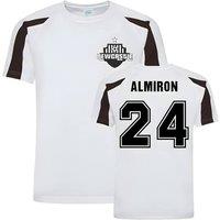 Newcastle United FC Men's Mens Miguel Almiron Newcastle Sports Training Jersey in White | Size: XL
