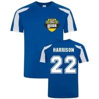 Leeds United FC Men's Mens Jack Harrison Leeds Sports Training Jersey in Blue | Size: Small