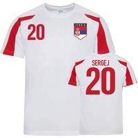 Serbia Men's Mens Sports Training Jerseys - Sergej 20 | Size: Medium