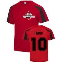 AFC Ajax Men's Mens Dusan Tadic Ajax Sports Training Jersey in Red | Size: Large