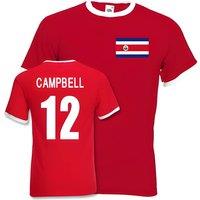 Costa Rica Men's Mens Joel Campbell Ringer Tee in Red | Size: Small