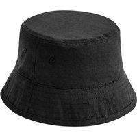 Beechfield Men's Cotton Bucket Hat in Black | Size: S/M