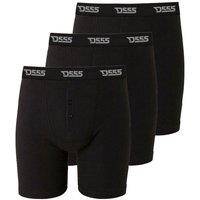 D555 Men's Driver 2 Boxer Shorts (Pack Of 3) in Black | Size: 2XL