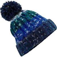 Beechfield Men's Corkscrew Pom Pom Beanie in Blue