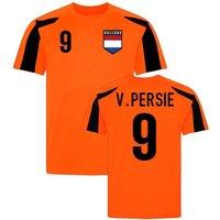 Netherlands Men's Mens Holland Sports Training Jersey - V.Persie 9 in Orange | Size: XL