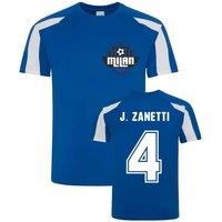 Inter Milan Men's Mens Javier Zanetti Milan Sport Training Jersey in Blue | Size: XL