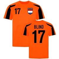 Netherlands Men's Mens Holland Sports Training Jersey - Blind 17 in Orange | Size: Small
