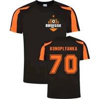 Ukraine Men's Mens Yevgen Konoplyanka Donetsk Sports Training Jersey in Black | Size: Large