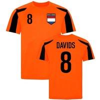 Netherlands Men's Mens Holland Sports Training Jersey - Davids 8 in Orange | Size: 2XL