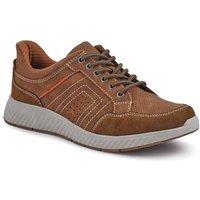 Pavers Men's Easy Step In Wide Fit Bungee Laced Shoes in Brown | Size: 8