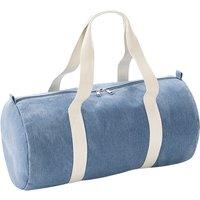 Bagbase Men's Barrel Denim Duffle Bag in Light Blue