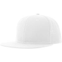 Atlantis Men's 6 Panel Flat Peak Baseball Cap in White