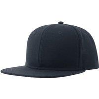 Atlantis Men's 6 Panel Flat Peak Baseball Cap in Navy