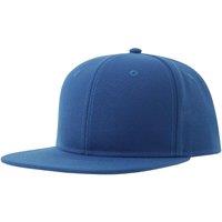 Atlantis Men's 6 Panel Flat Peak Baseball Cap in Blue