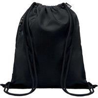 MidOcean Men's Night Large RPET Drawstring Bag in Black