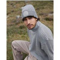 Beechfield Men's Patch Beanie in Pink