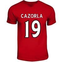 Arsenal FC Men's Santi Cazorla Hero T-Shirt in Red | Size: Large