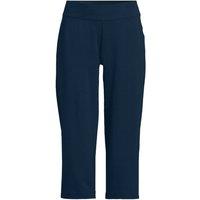 Lands' End Women's Starfish Straight Leg Cropped Jersey Trousers in Dark Navy | Size: 14-16