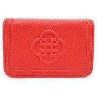 SADDLER Women's 'Jade' Gift Boxed RFID Designer Real Leather Credit Card Holder in Red