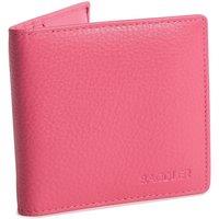 SADDLER Women's 'Lexi' Gift Boxed RFID Handmade Leather Compact Card Wallet in Fuchsia
