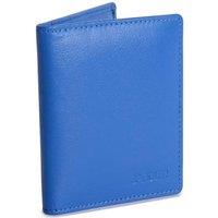 SADDLER Women's 'Lexi' Gift Boxed RFID Handmade Leather Compact Card Wallet in Blue