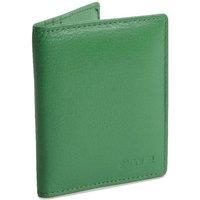 SADDLER Women's 'Lexi' Gift Boxed RFID Handmade Leather Compact Card Wallet in Green