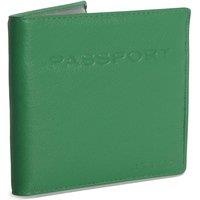 SADDLER Women's 'Harper' RFID with Card Slots Leather Passport Holder in Green