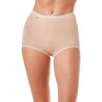 Camille Women's Three Pack Cotton Maxi Briefs in Beige | Size: 16