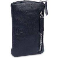 SADDLER Women's 'Mabel' Gift Boxed Zip Top Real Leather Glasses & Card Case in Black