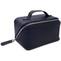 SADDLER Women's 'Harriet' Gift Boxed Real Leather Vanity Cosmetics Box Case in Black