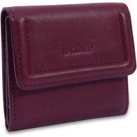 SADDLER Women's 'Edith' Gift Boxed RFID Real Leather Card Holder Case in Burgundy