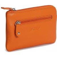 SADDLER Women's 'Ellie' Gift Boxed RFID Handmade Leather Coin & Card Purse in Orange