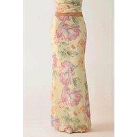 Hiccup Women's Low Rise Floral Maxi Skirt | Size: Large