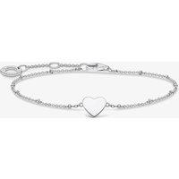 THOMAS SABO Women's Silver Heart With Dots Bracelet A1991-001-21-L19V