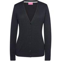 Brook Taverner Women's Augusta V Neck Cardigan in Black | Size: XS