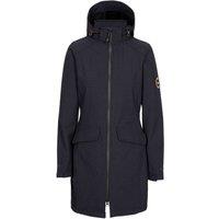 Trespass Women's Maria DLX Long Length Soft Shell Jacket in Black | Size: XL