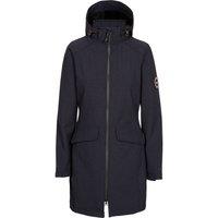 Trespass Women's Maria DLX Long Length Soft Shell Jacket in Black | Size: Large