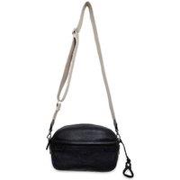 SADDLER Women's 'Laura' Secure Zip Top Closure Handmade Leather Camera Bag in Black
