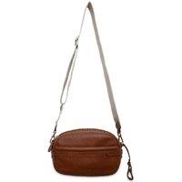 SADDLER Women's 'Laura' Secure Zip Top Closure Handmade Leather Camera Bag in Tan