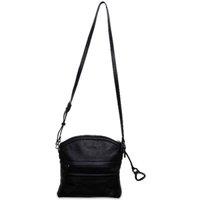 SADDLER Women's 'Kimberley' Secure Pocket Handmade Leather Crossbody Bag in Black