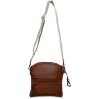 SADDLER Women's 'Kimberley' Secure Pocket Handmade Leather Crossbody Bag in Tan