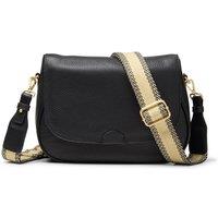 Clarks Women's Utility Saddle Black Leather Shoulder Bags, Cross Body Bag