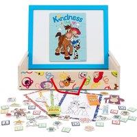 Disney Toy Story Kids Art & Craft Wooden Carry Case - 110 Pieces Craft Kit