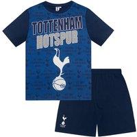 Tottenham Hotspur FC Boy's Kids Short Pyjama Set in Navy | Size: 12-13 Years