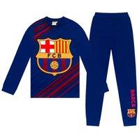 FC Barcelona Boy's Kids Sublimation Long Pyjamas in Blue | Size: 11-12 Years