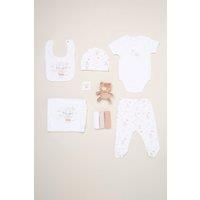 Rock a Bye Baby Bear & Hot Air Balloon Print 10-Piece Hanging Gift Set in White | Size: 0-3 m