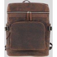 Ashwood Leather Men's Classic Leather Laptop Rucksack in Brown