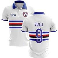 Sampdoria Men's 2025 - 2026 Away Concept Football Shirt - Vialli 9 in White | Size: 5XL